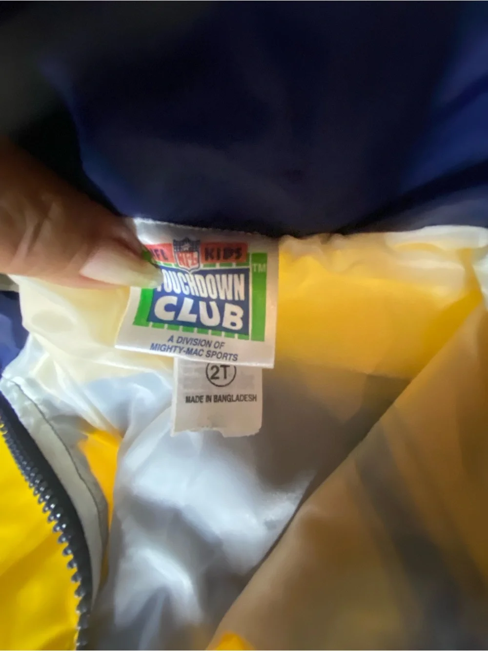 NFL lightweight yellow